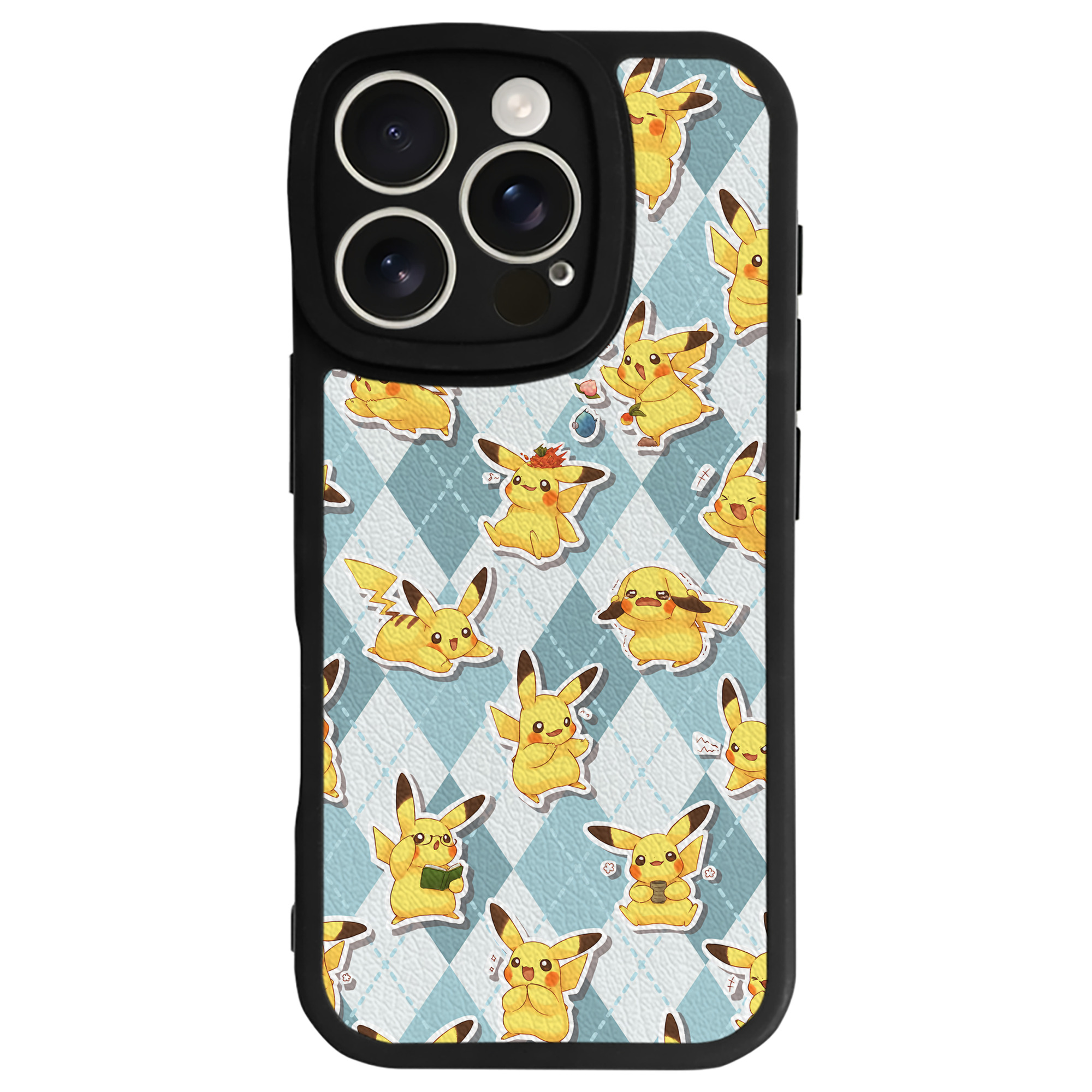 （画像用） ポケットモンスター Pokémon 【iPhone 16シリーズ対応】シリコンスマホケース（レザー調） 材質：シリコン